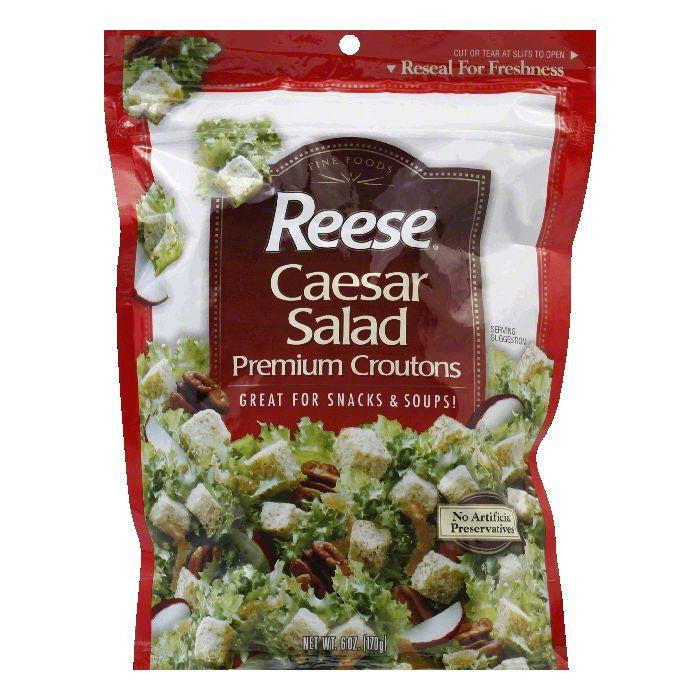 Reese Caesar Salad Croutons, 6 OZ (Pack of 12)