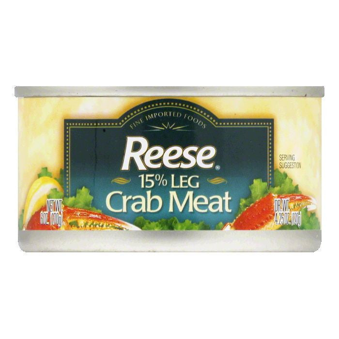 Reese Fancy 15% Leg Crabmeat, 6 OZ (Pack of 12)