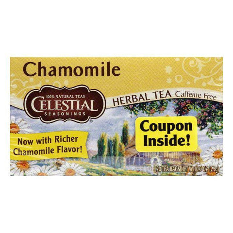 Celestial Seasonings Herb Tea Chamomile, 20 BG (Pack of 6)