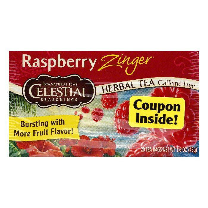 Celestial Seasonings Herb Tea Raspberry Zinger, 20 BG (Pack of 6)