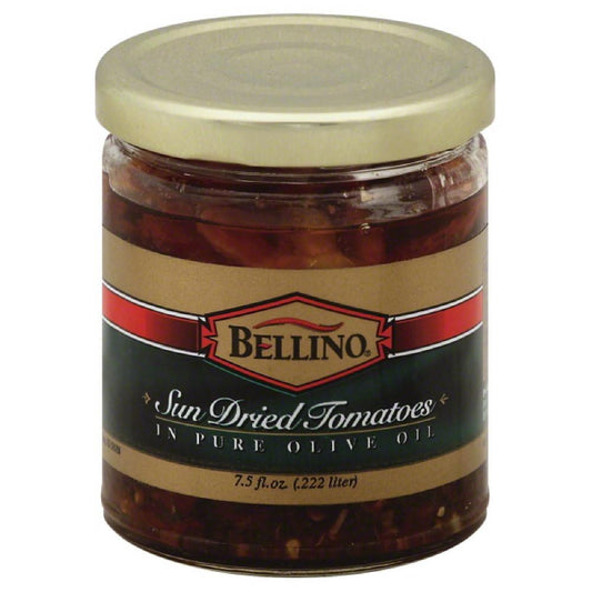 Bellino Sun Dried Tomatoes in Pure Olive Oil, 7.5 Oz (Pack of 12)