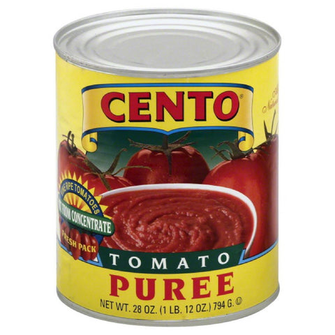 Cento Fresh Pack Tomato Puree, 28 Oz (Pack of 12)