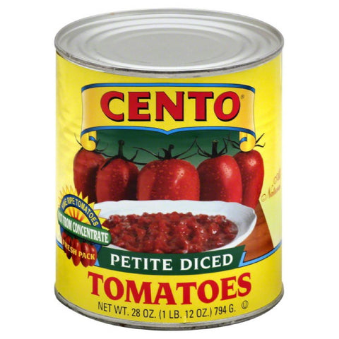 Cento Petite Diced Tomatoes, 28 Oz (Pack of 12)
