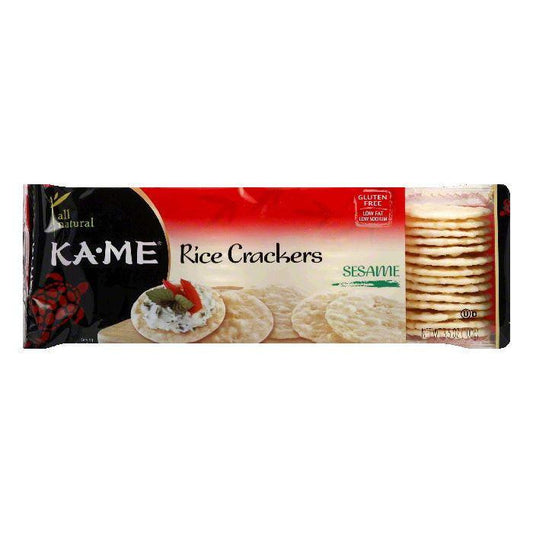 Kame Rice Cracker Sesame, 3.5 OZ (Pack of 12)