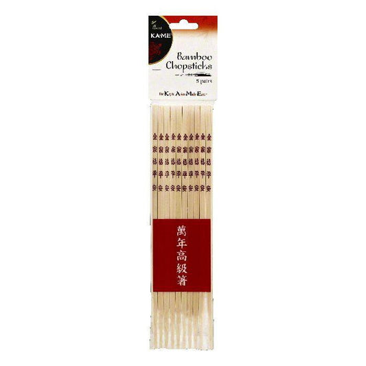 Ka Me Bamboo Chopsticks, 5 ea (Pack of 20)