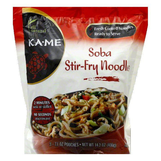 KA ME Soba Stir-Fry Noodles, 14.2 Oz (Pack of 6)