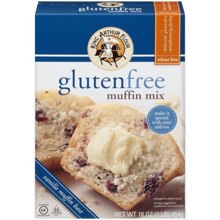 King Arthur Flour Gluten Free Muffin Mix 16 Oz (Pack of 6)