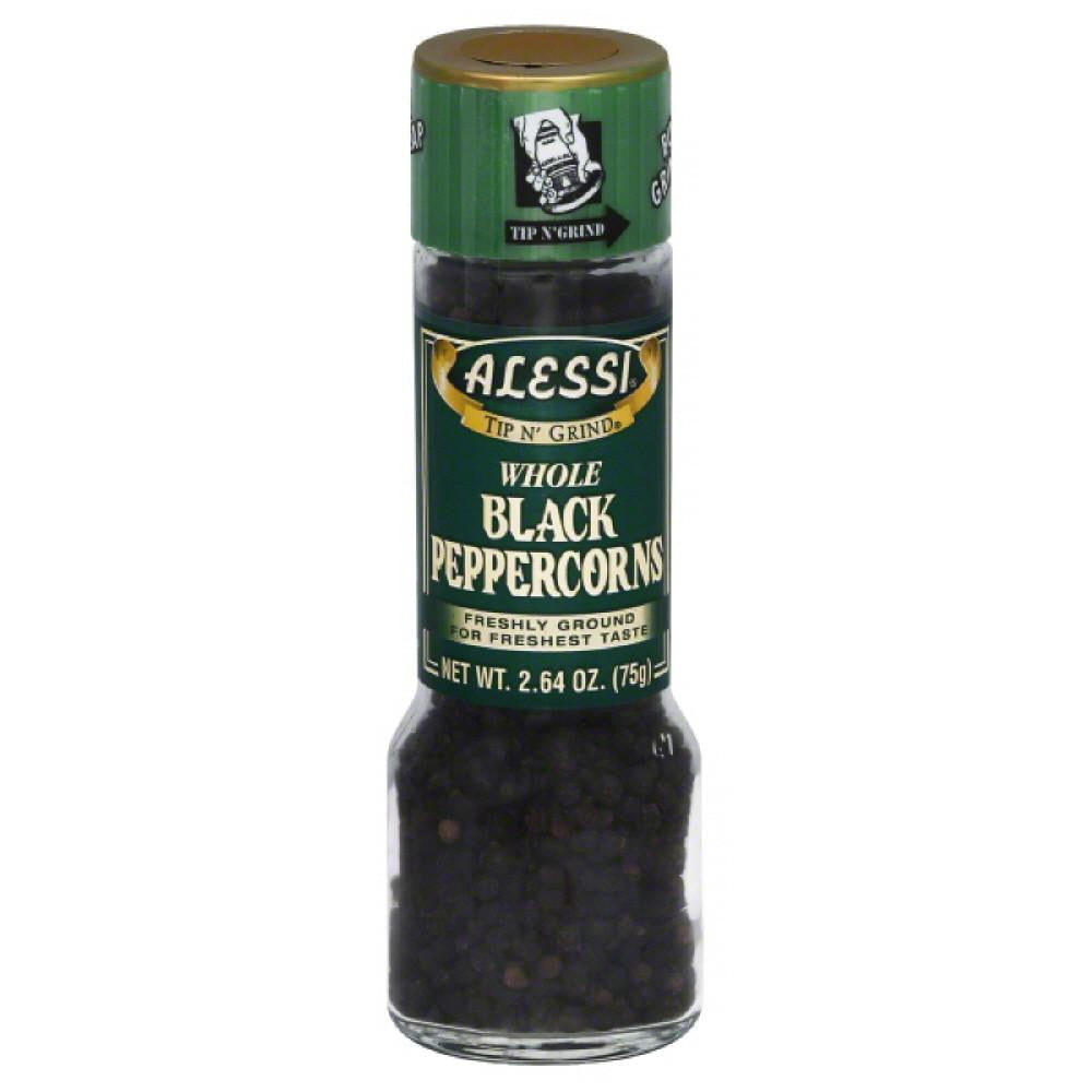 Alessi Black Peppercorns Whole, 2.64 Oz (Pack of 6)