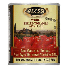 Alessi San Marzano Peeled Tomato, 28 OZ (Pack of 12)