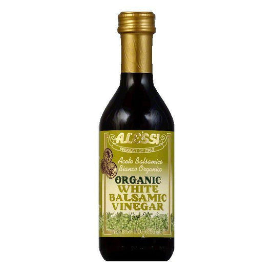 Alessi Balsamic Vinegar White Organic, 8.5 OZ (Pack of 6)
