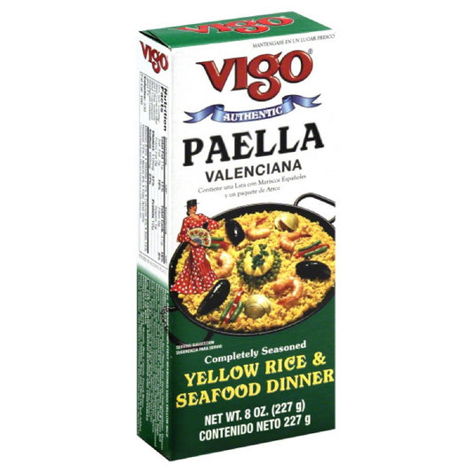 Vigo Paella Valenciana Yellow Rice & Seafood Dinner, 8 Oz (Pack of 12)