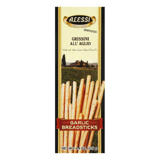 Alessi Breadsticks Garlic, 4.4 OZ (Pack of 12)