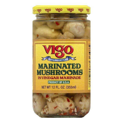 Vigo Marinated Mushrooms, 12 OZ (Pack of 12)