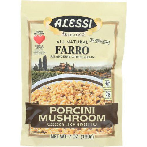 Alessi All Natural Farro Porchini Mushroom, 7oz (Pack of 6)
