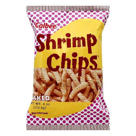 Calbee Shrimp Baked Chips, 4 OZ (Pack of 12)