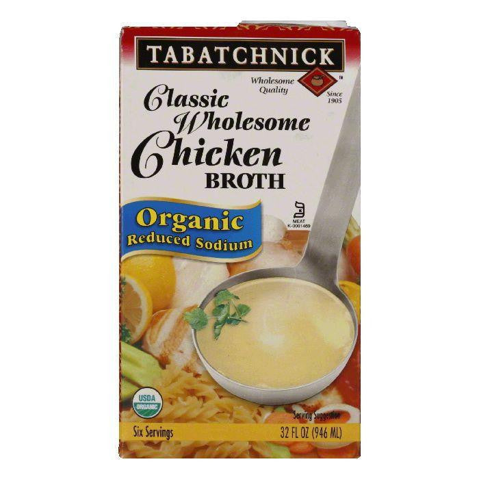 Tabatchnick Wholesome Organic Chicken Broth, 32 OZ (Pack of 12)