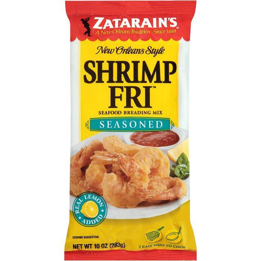 Zatarain's Shrimp-Fri Seasoned Seafood Breading Mix 10 Oz Bag (Pack of 12)