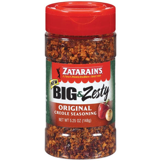 Zatarain's Big & Zesty Original Creole Seasoning 5.25 Oz Shaker (Pack of 6)
