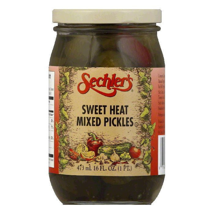 Sechler's Pickles Sweet Heat, 16 OZ (Pack of 6)