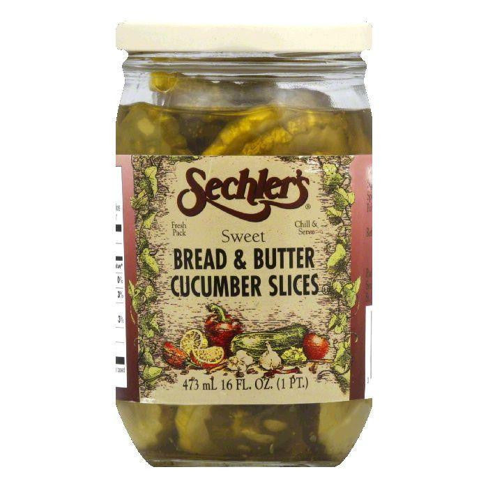 Sechler's Sweet Bread & Butter Slices, 16 OZ (Pack of 6)