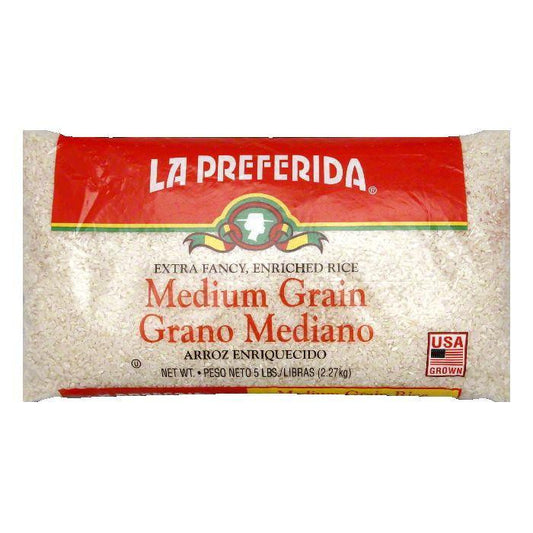 La Preferida Rice Medium Grain, 5 LB (Pack of 6)