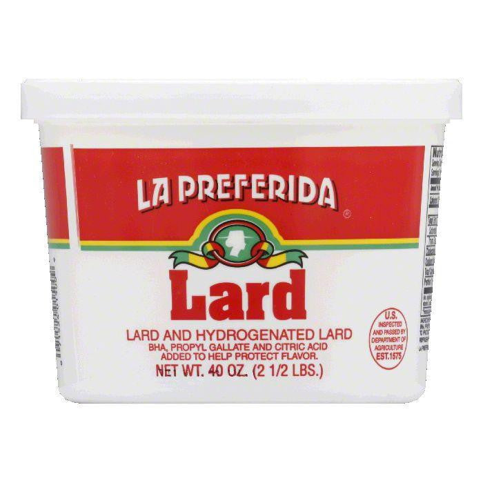 La Preferida Lard, 2.5 LB (Pack of 12)