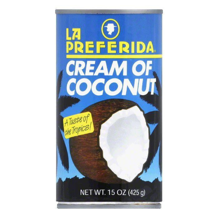 La Preferida Drink Mix Cream of Coconut, 15 OZ (Pack of 12)