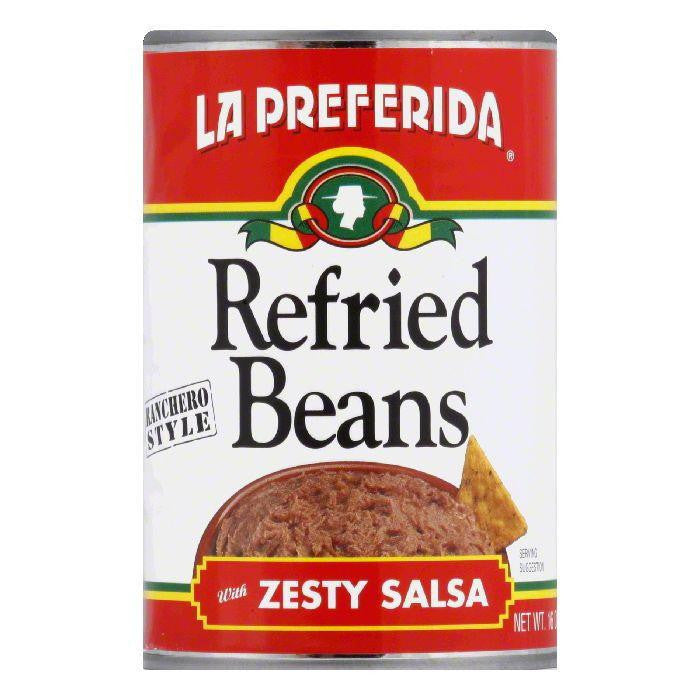 La Preferida Refried Beans Rancheros, 16 OZ (Pack of 12)