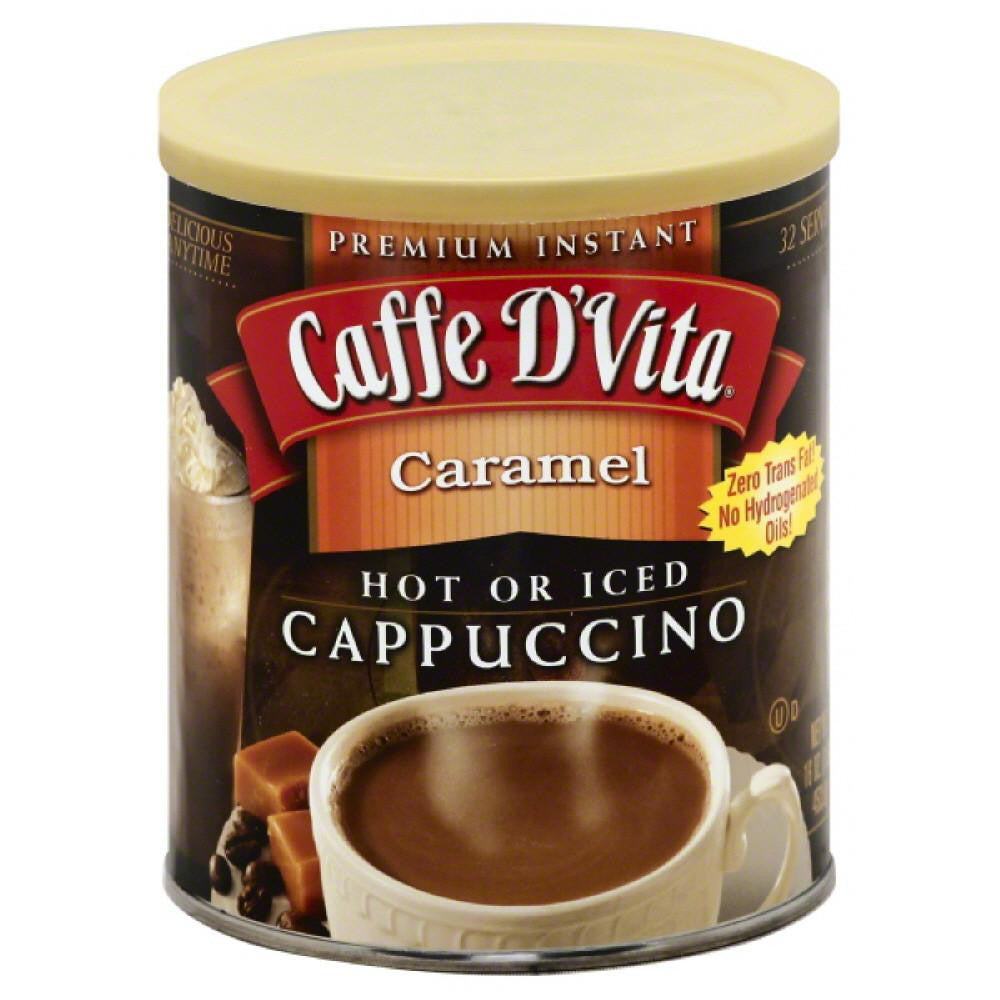 Caffe D Vita Caramel Premium Instant Cappuccino, 16 Oz (Pack of 6)