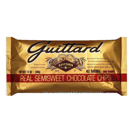Guittard Semisweet Chocolate Chips, 12 OZ (Pack of 12)