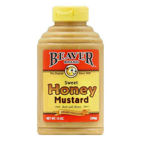 Beaver Honey Mustard, 13 OZ (Pack of 6)