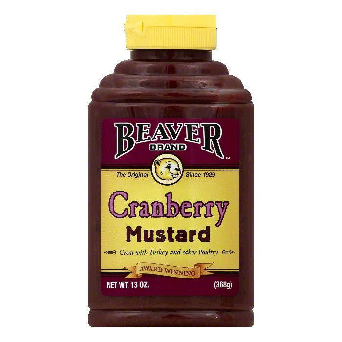 Beaver Brand Cranberry Mustard, 13 OZ (Pack of 6)