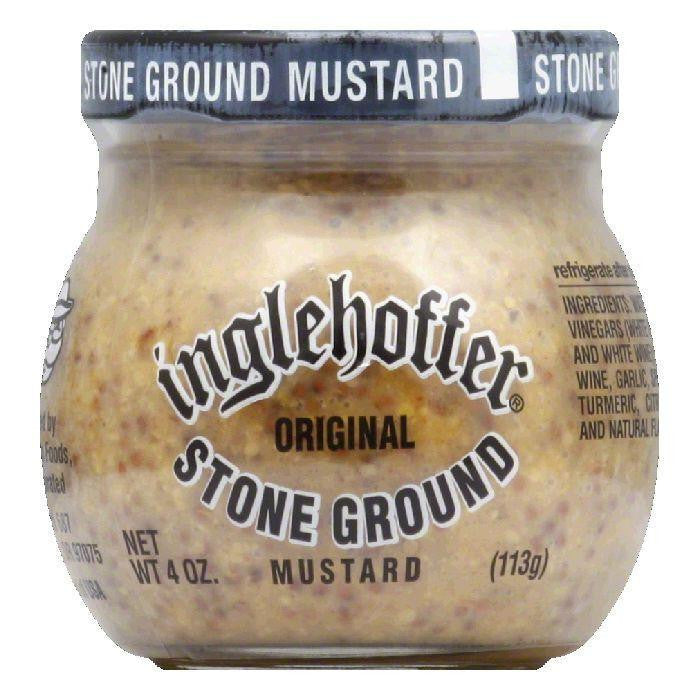 Inglehoffer Stone Ground Mustard, 4 OZ (Pack of 12)