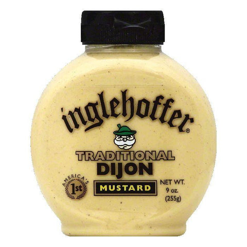 Inglehoffer Traditional Dijon Mustard, 9 OZ (Pack of 6)