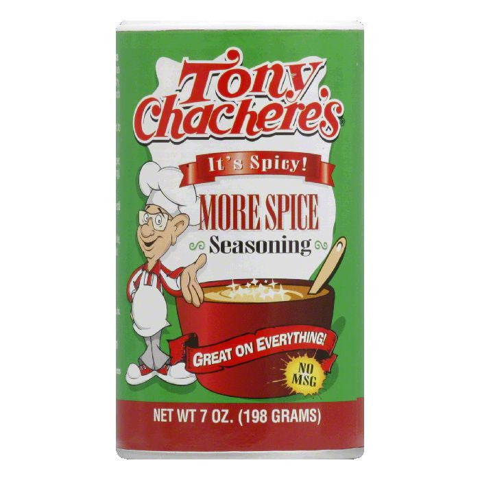 Tony Chachere's Seasoning More Spice, 7 OZ (Pack of 6)