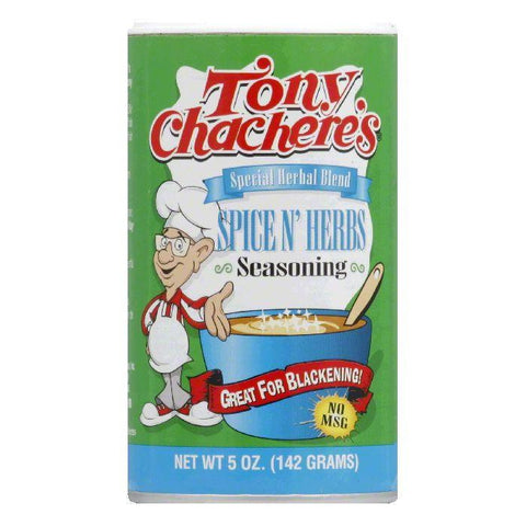 Tony Chachere's Seasoning Spice & Herb, 5 OZ (Pack of 6)