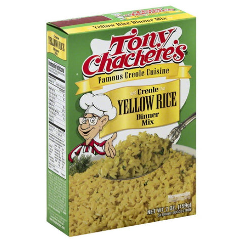 Tony Chacheres Creole Yellow Rice Dinner Mix, 7 Oz (Pack of 12)