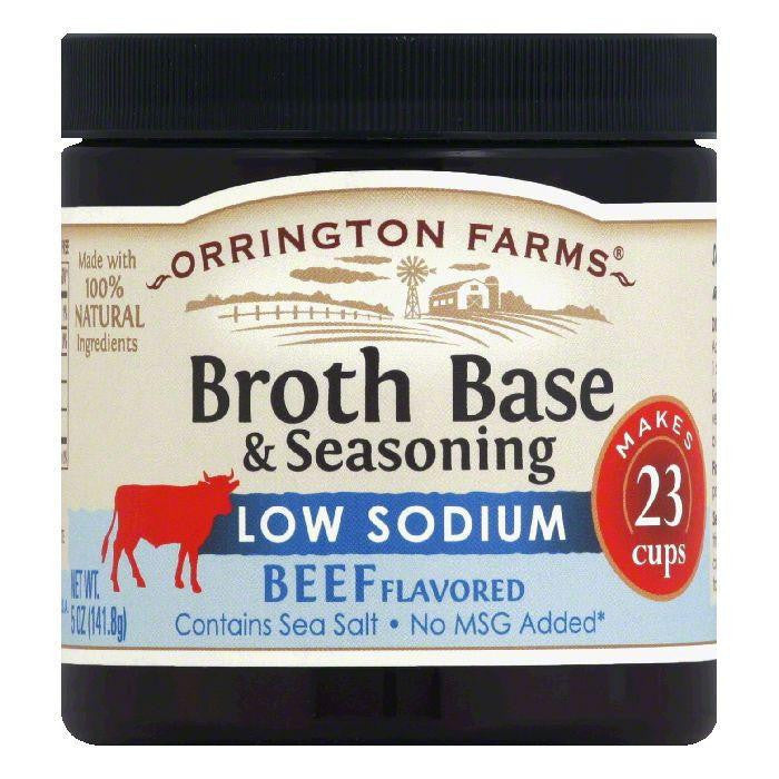 Orrington Farms Low Sodium Beef Flavor Granular Base, 5 OZ (Pack of 6)