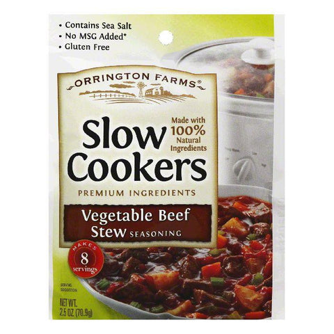 Orrington Farms Vegetable Beef Stew Slow Cookers Seasoning, 2.5 Oz (Pack of 12)
