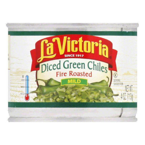 La Victoria Diced Green Chiles - Mild, 4 OZ (Pack of 24)