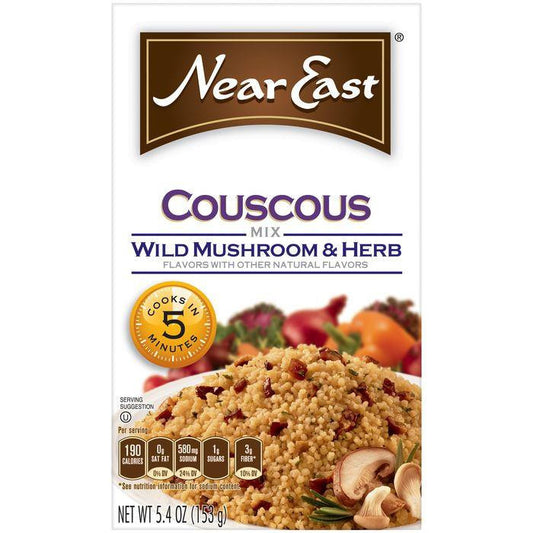 Near East Wild Mushroom & Herb Couscous Mix 5.4 Oz (Pack of 12)