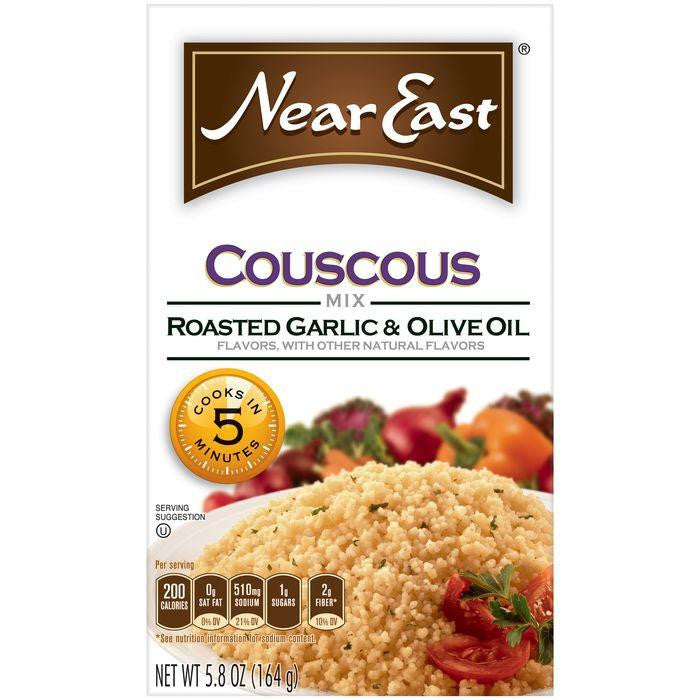Near East Roasted Garlic & Olive Oil Couscous Mix 5.8 Oz (Pack of 12)