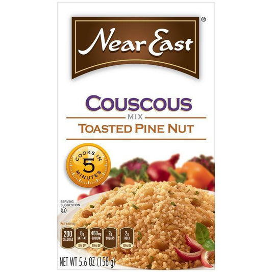 Near East Toasted Pine Nut Couscous Mix 5.6 Oz (Pack of 12)