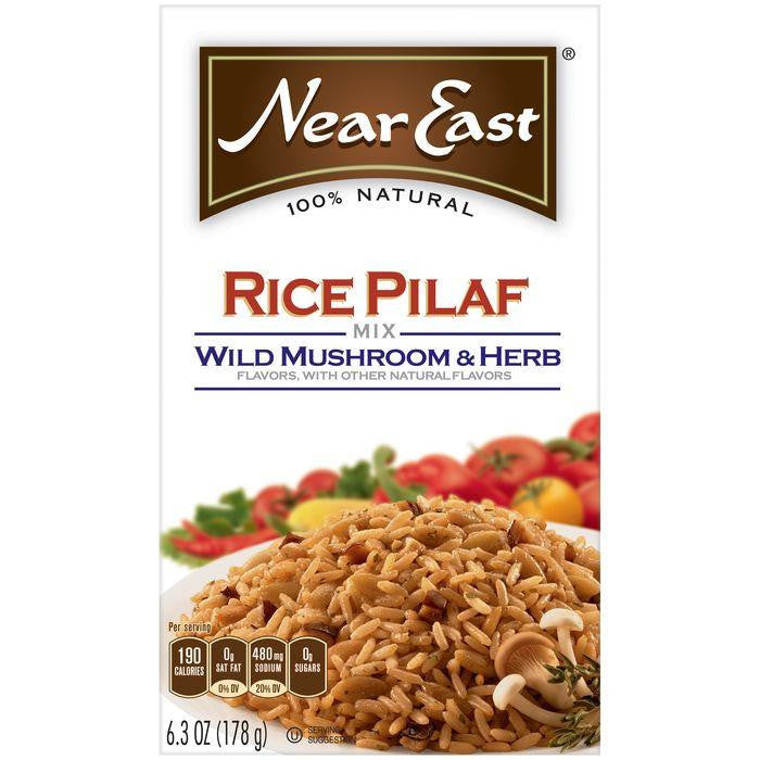 Near East Wild Mushroom & Herb Rice Pilaf Mix 6.3 Oz (Pack of 12)