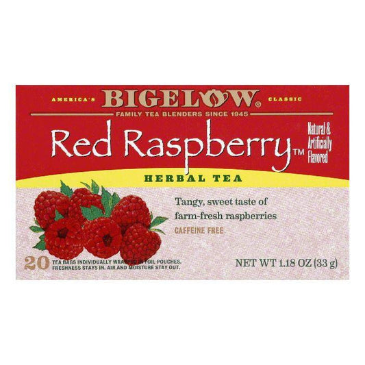 Bigelow Red Raspberry Herbal Tea, 20 BG (Pack of 6)