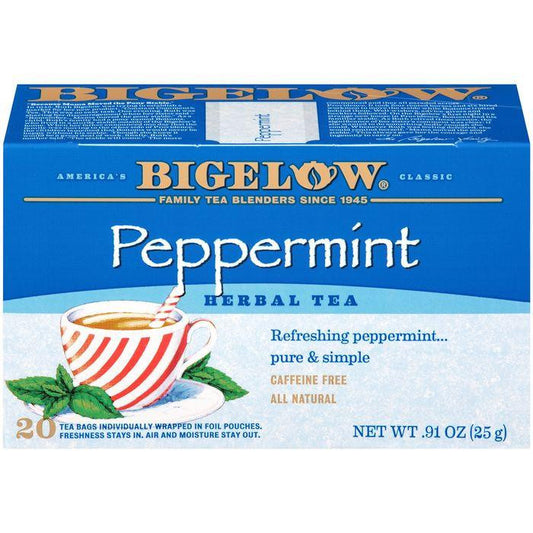 Bigelow Peppermint Herbal Tea 0.91 Oz (Pack of 6)
