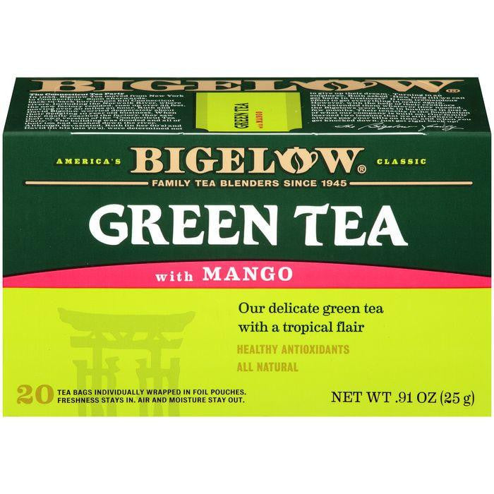 Bigelow Green Tea with Mango 0.91 Oz (Pack of 6)