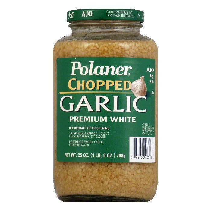 Polaner Garlic Chopped, 25 OZ (Pack of 6)