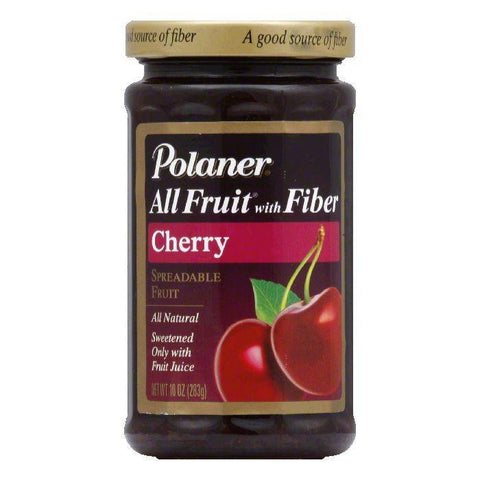 Polaner Fruit Spread Black Cherry, 10 OZ (Pack of 12)