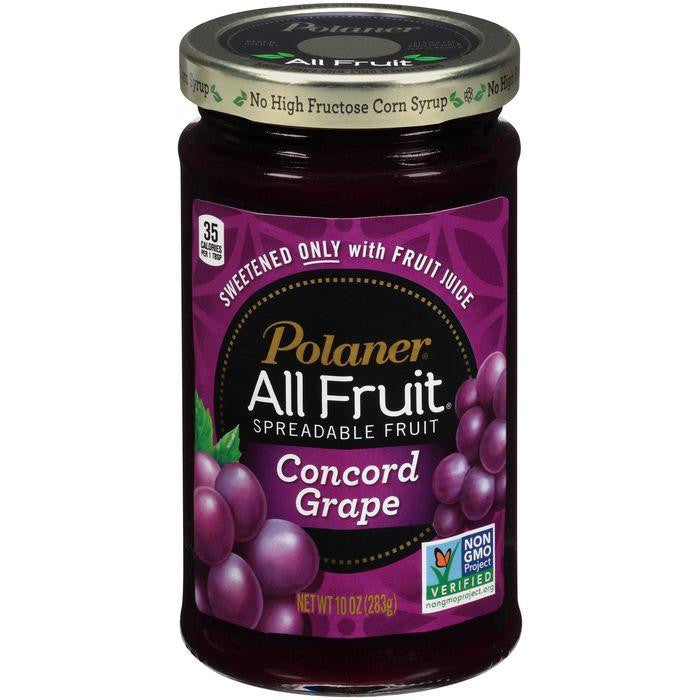 Polaner All Fruit Concord Grape Spreadable Fruit 10 Oz (Pack of 12)